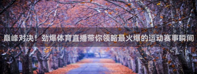 巅峰对决！劲爆体育直播带你领略最火爆的运动赛事瞬间